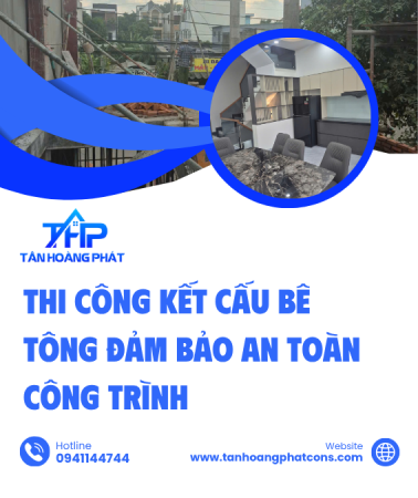 Thi công kết cấu bê tông đảm bảo an toàn công trình